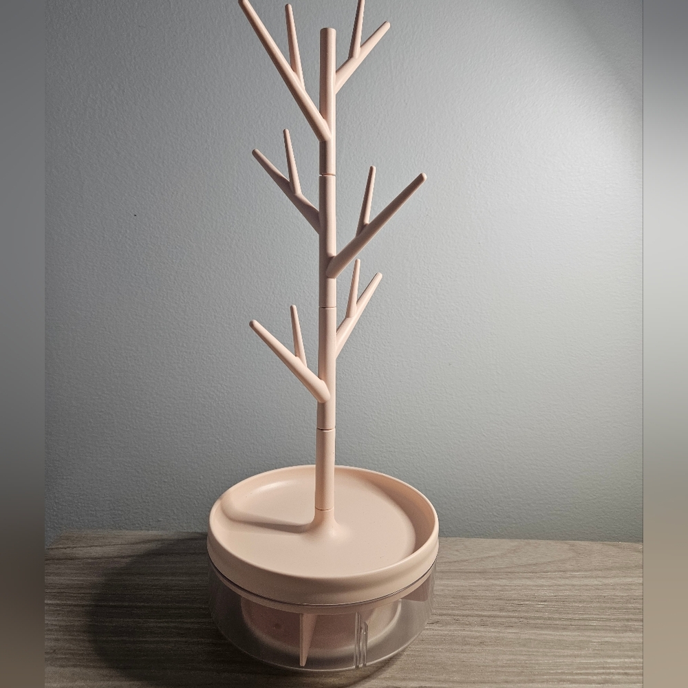 3/$15 Pink Rotating Jewelry Tree Organizer